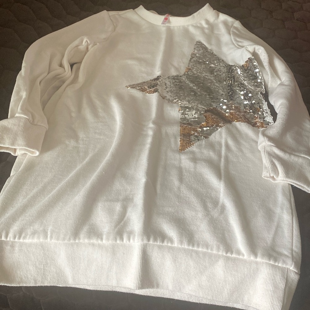 Sequin oversized sweatshirt